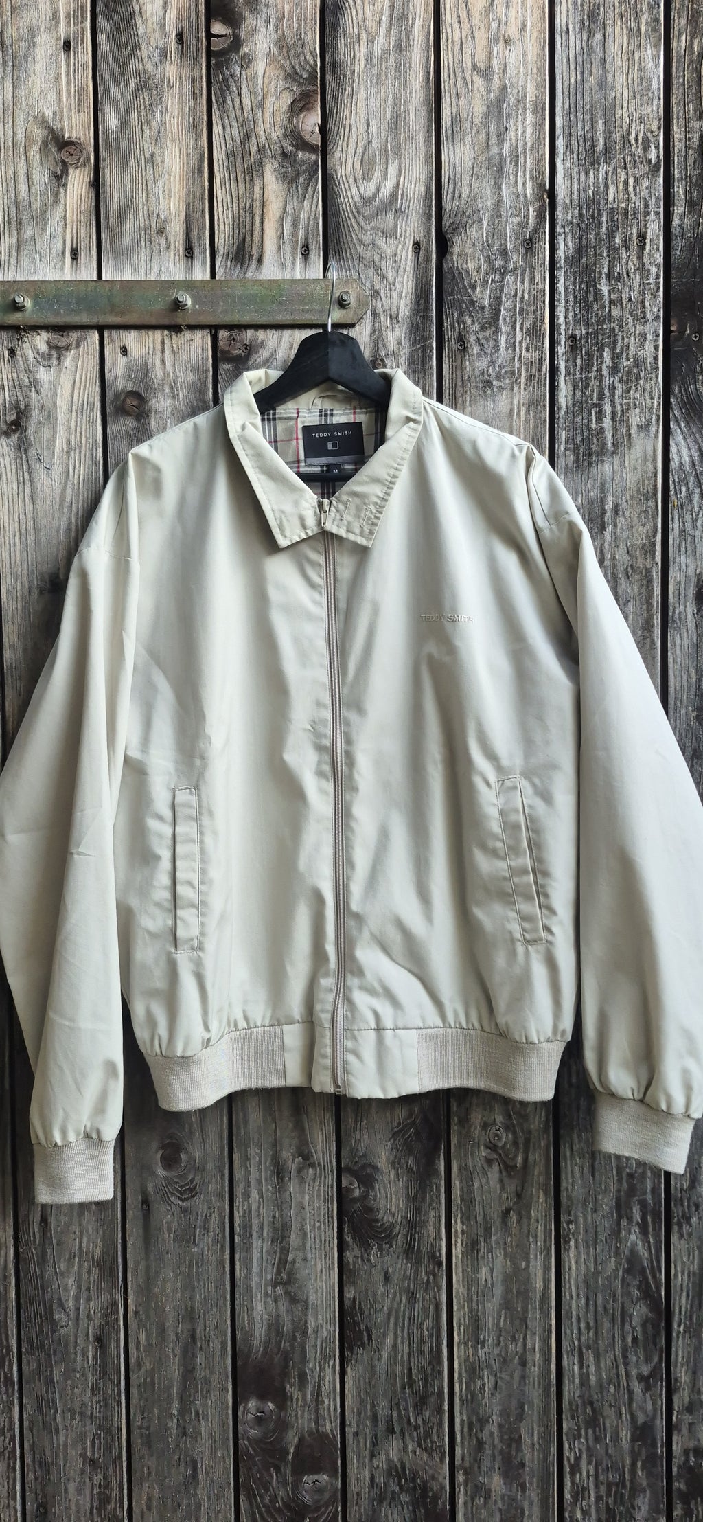 Teddy Smith Vintage Jacke Beige – Bild 1