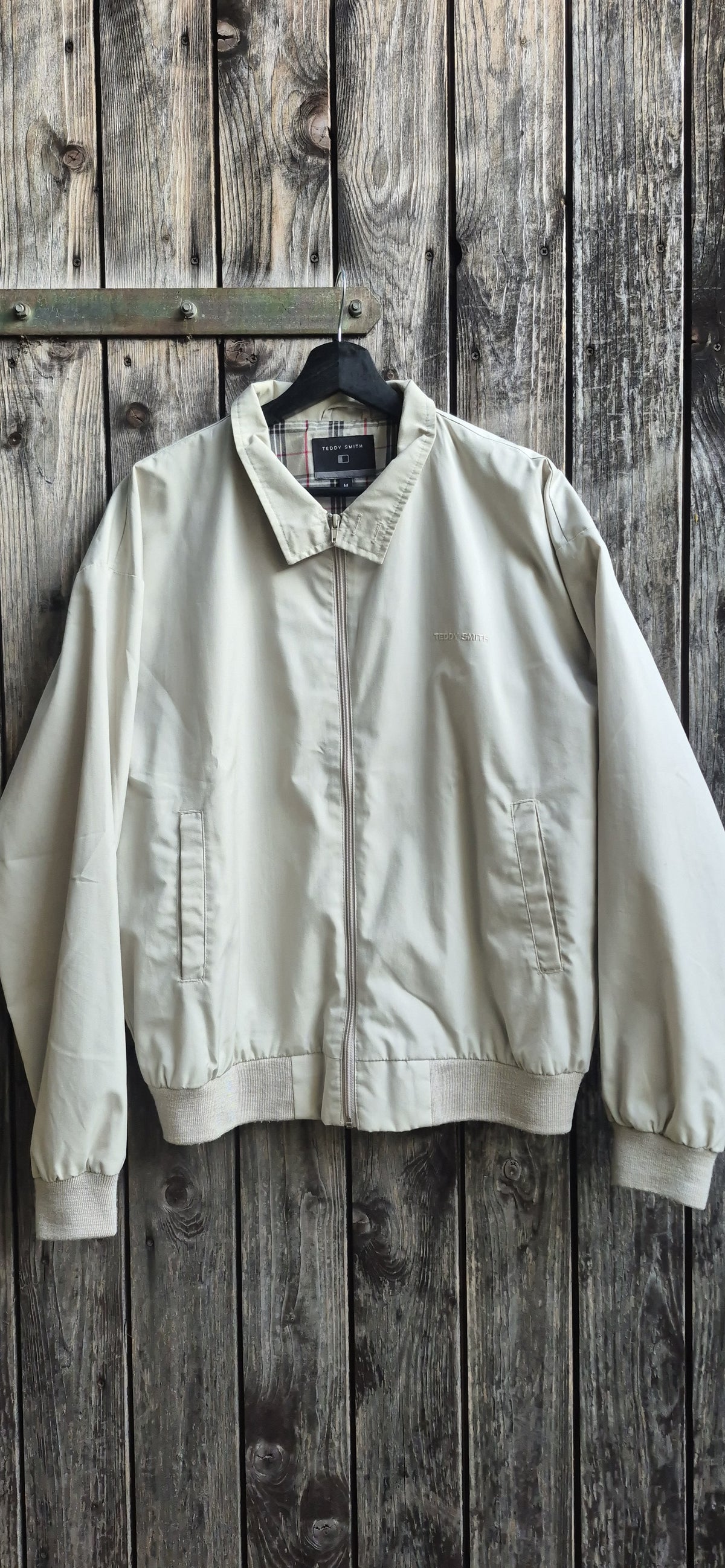 Teddy Smith Vintage Jacke Beige – Bild 1