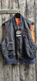 Alpha Industries Vintage Weste Schwarz – Bild 1