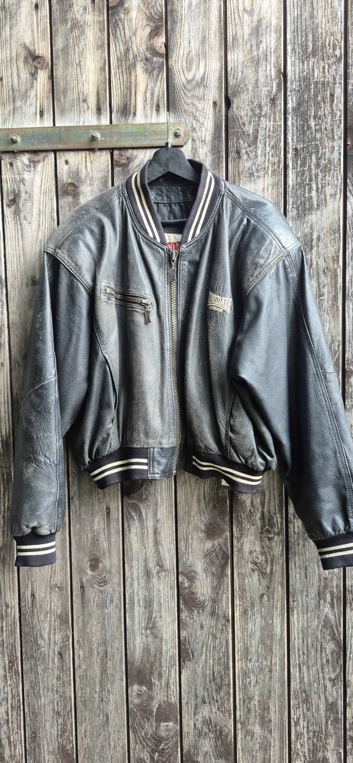 Lonsdale Vintage Jacke Schwarz – Bild 1