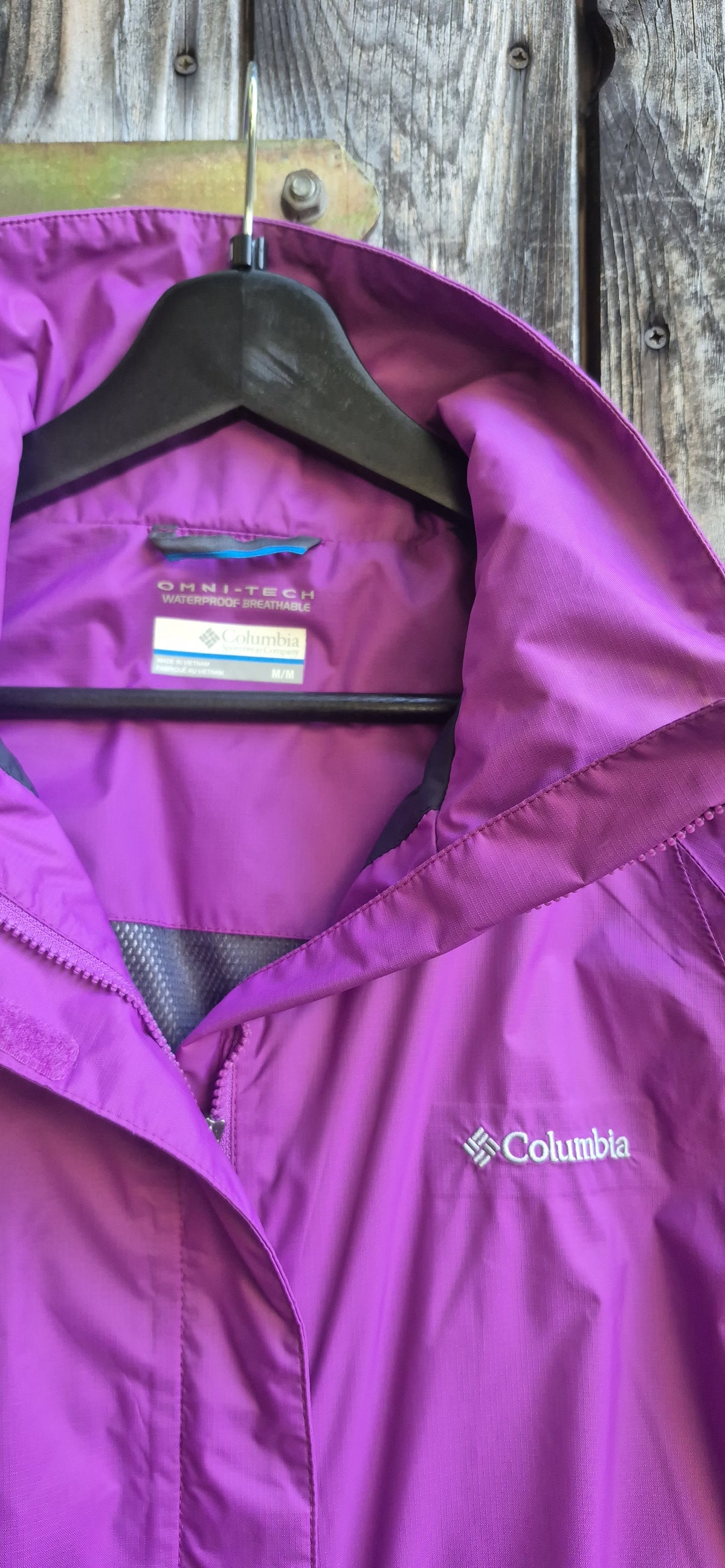 Columbia Vintage Jacke Magenta – Bild 2