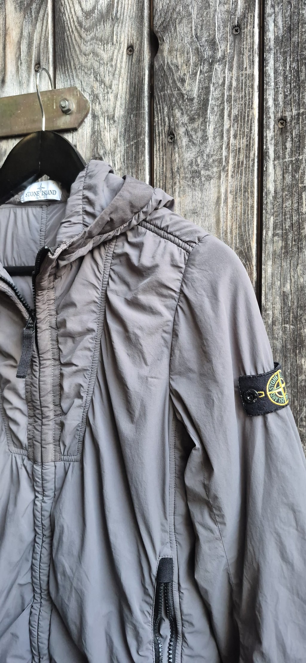 Stone Island Vintage Jacke Grau – Bild 2