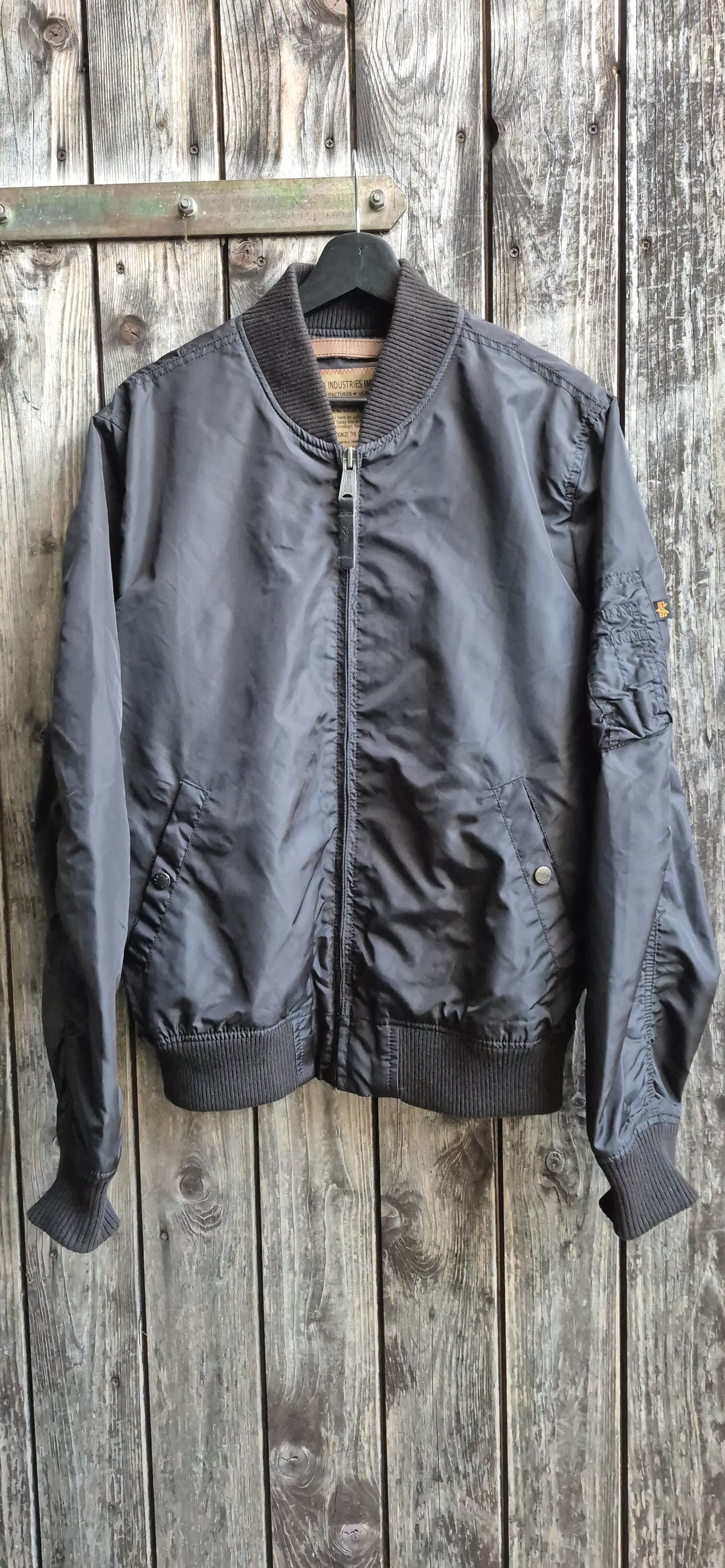Alpha Industries Vintage Jacke Schwarz – Bild 1
