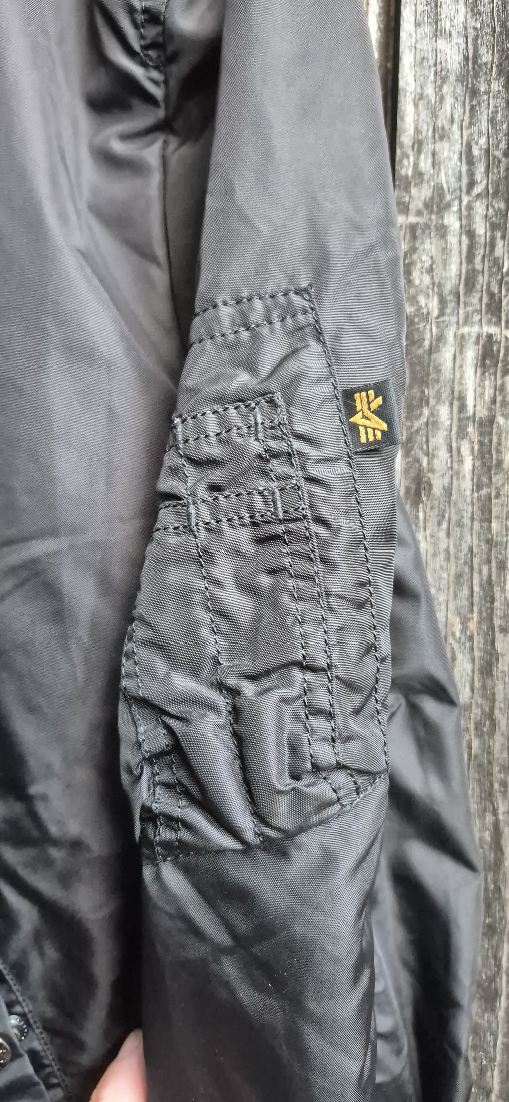 Alpha Industries Vintage Jacke Schwarz – Bild 2