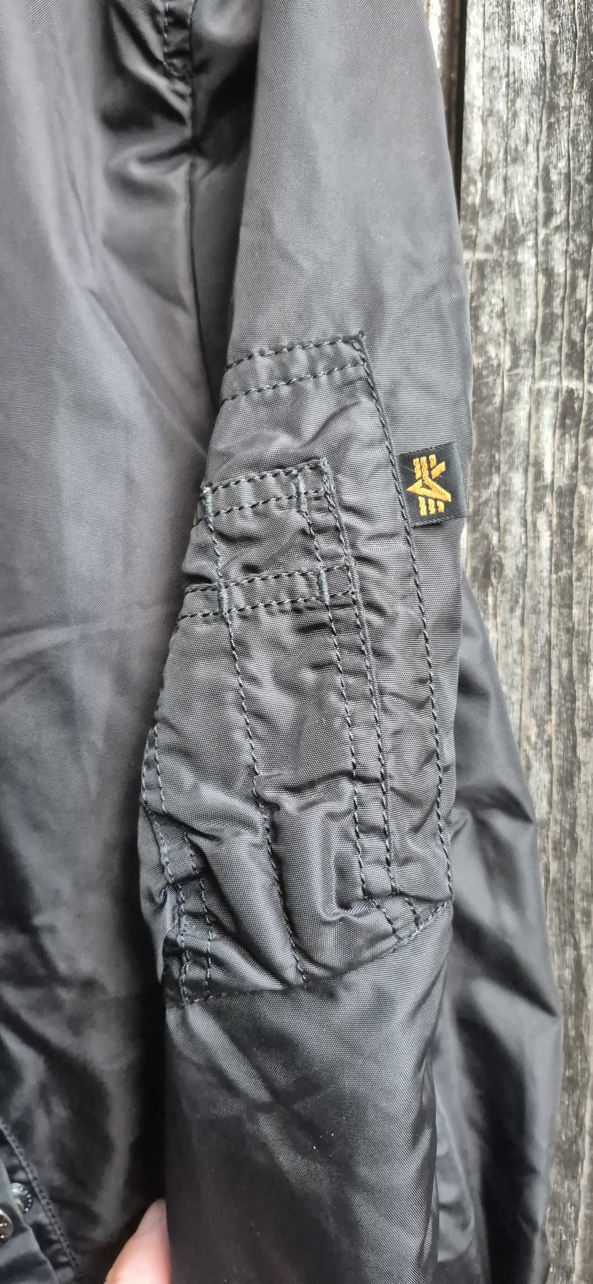 Alpha Industries Vintage Jacke Schwarz – Bild 2