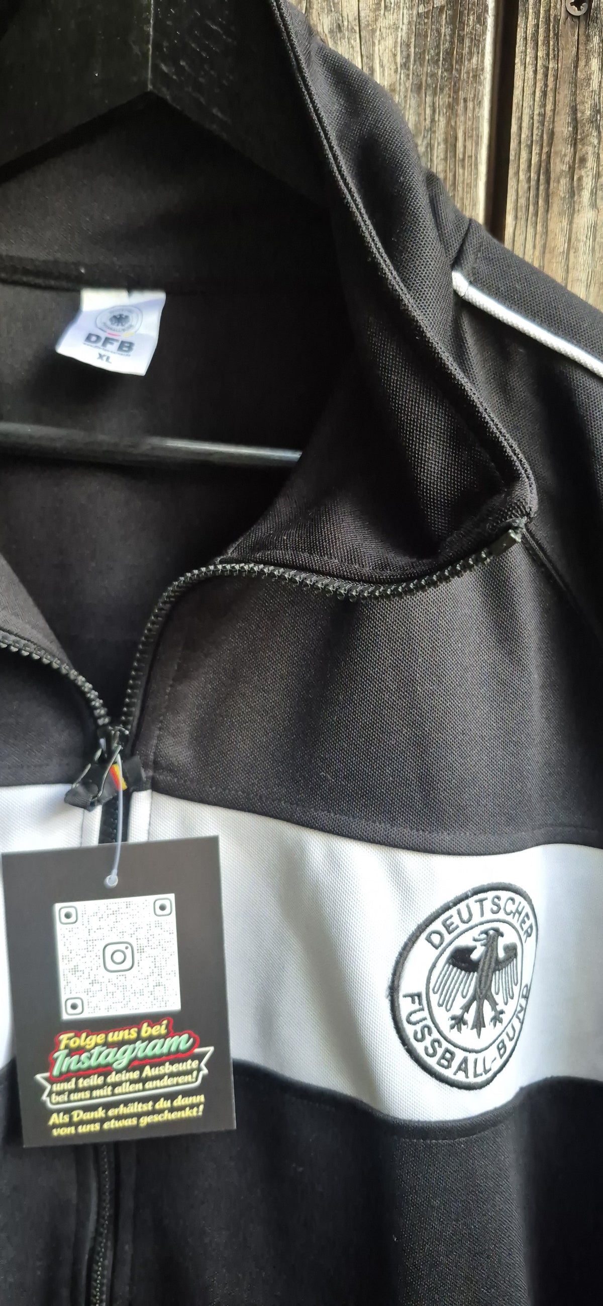 DFB Vintage Trainingsjacke Schwarz – Bild 2
