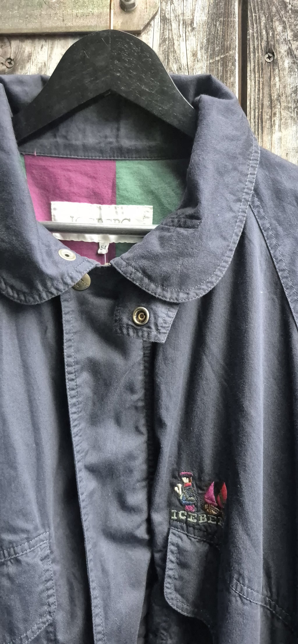 Iceberg Vintage Jacke Dunkelblau – Bild 2