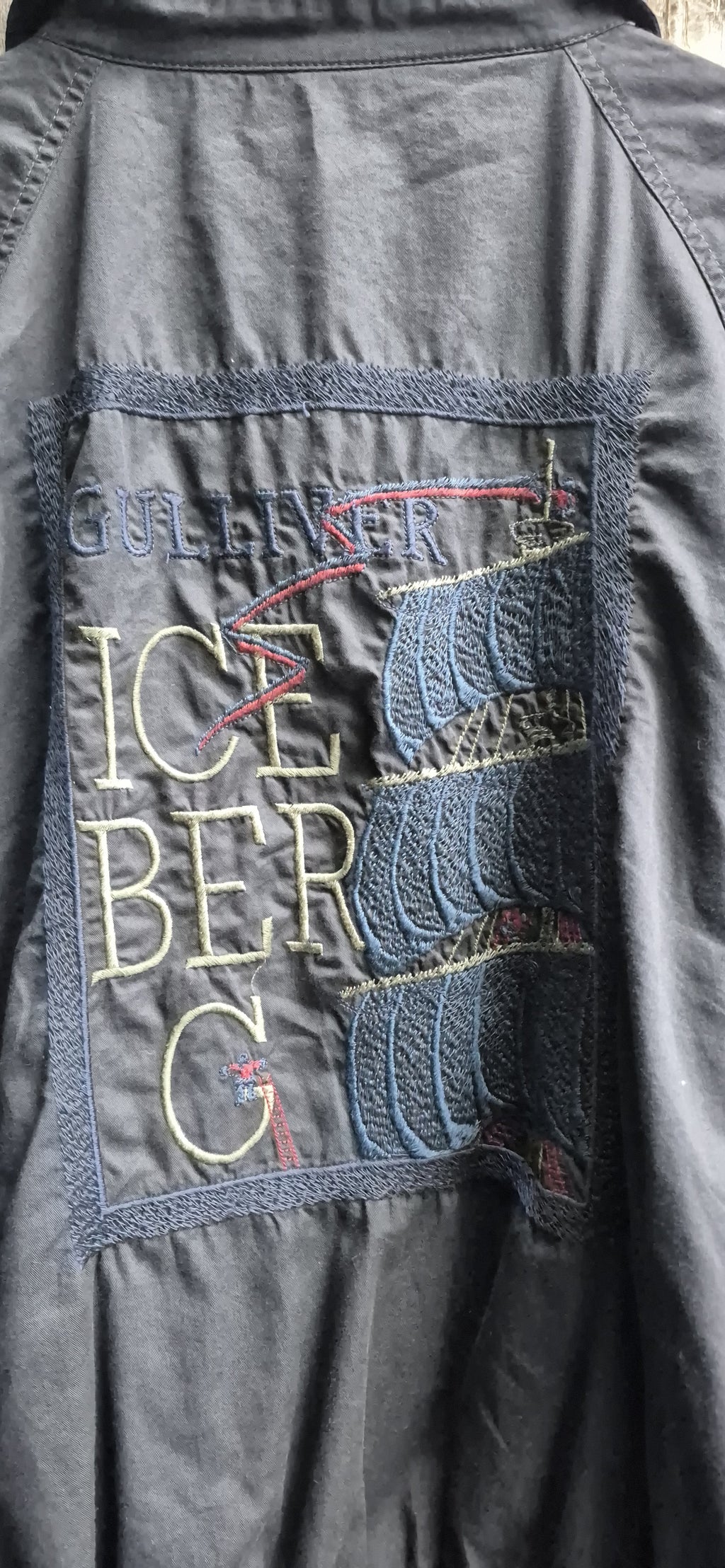 Iceberg Vintage Jacke Dunkelblau – Bild 4