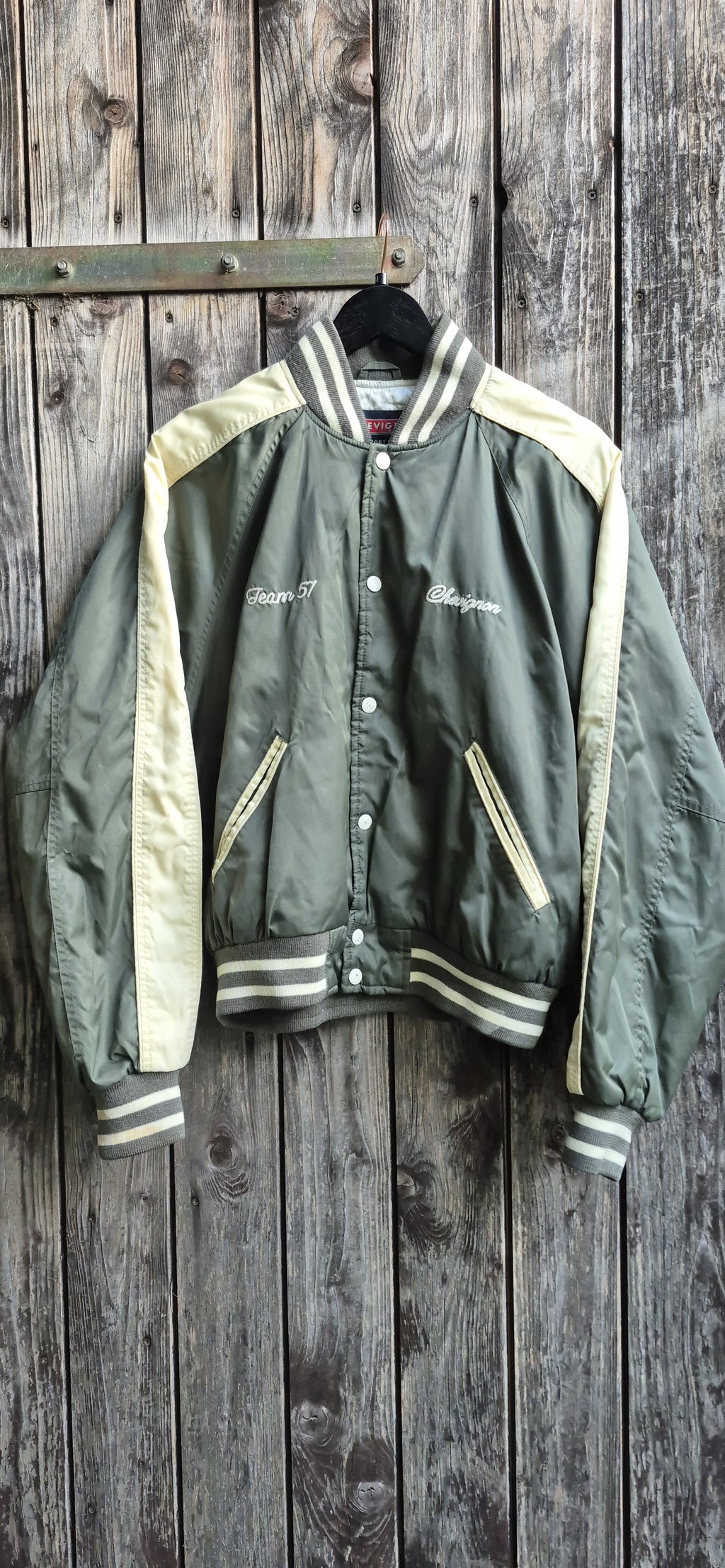 Chevignon Vintage Jacke Khaki – Bild 2
