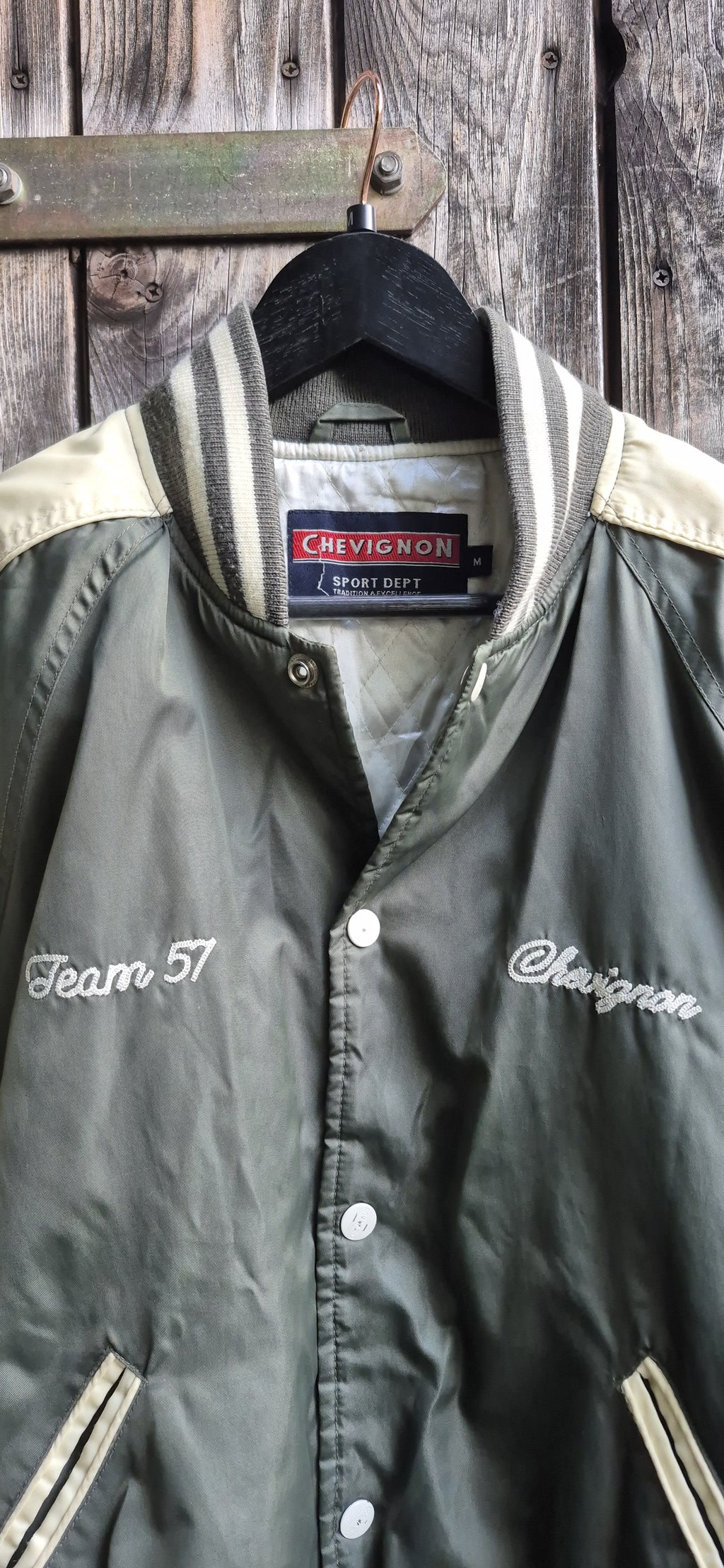 Chevignon Vintage Jacke Khaki – Bild 3