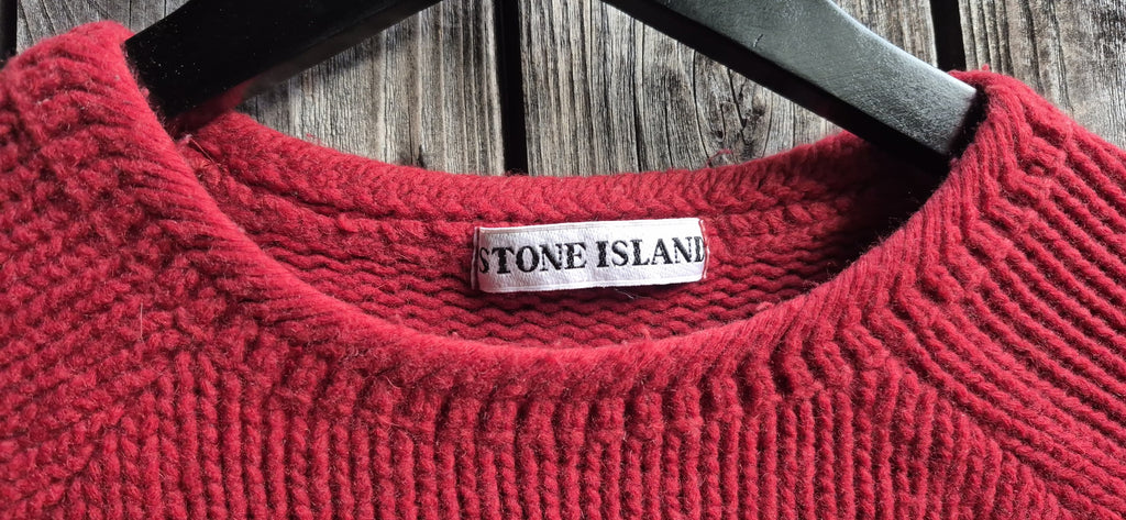 Stone Island Vintage Sweatshirt Rot – Bild 3