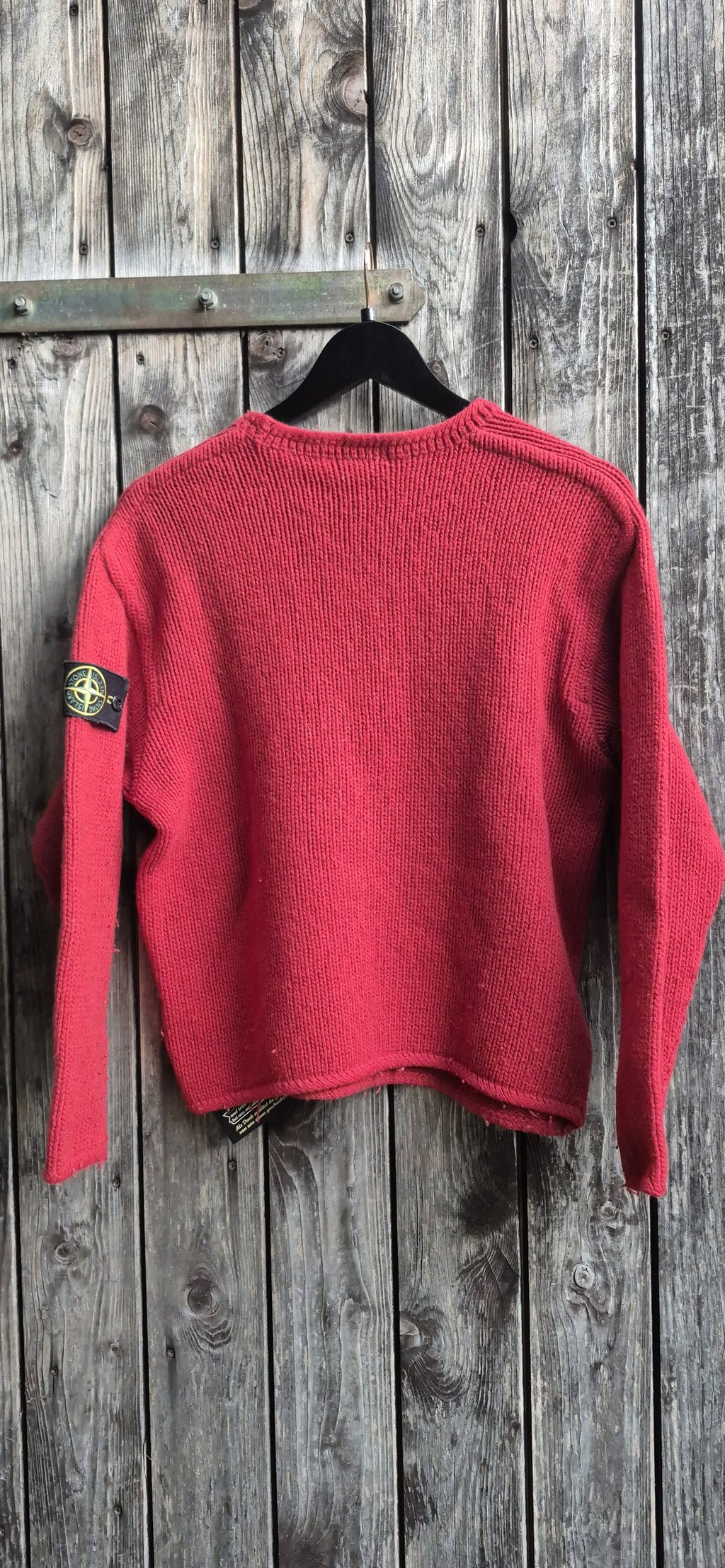 Stone Island Vintage Sweatshirt Rot – Bild 4
