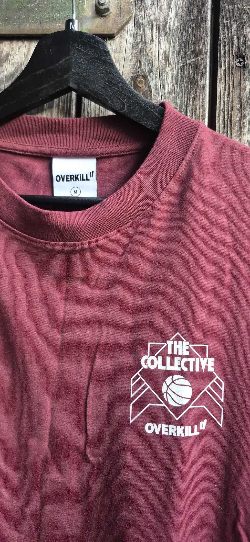 Overkill Vintage T-Shirt Weinrot – Bild 2