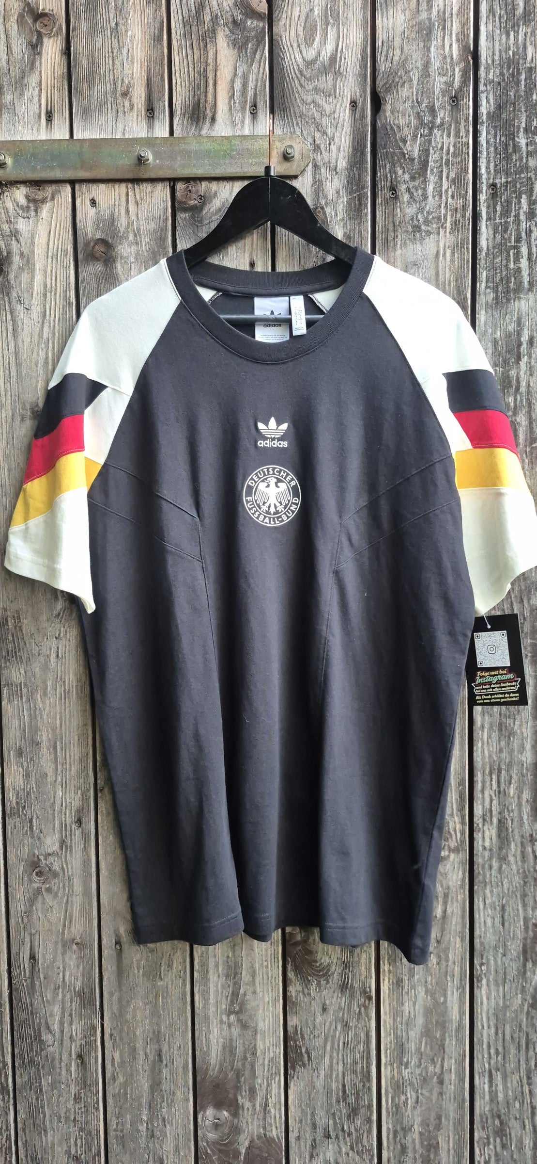 DFB Vintage T-Shirt Schwarz – Bild 1