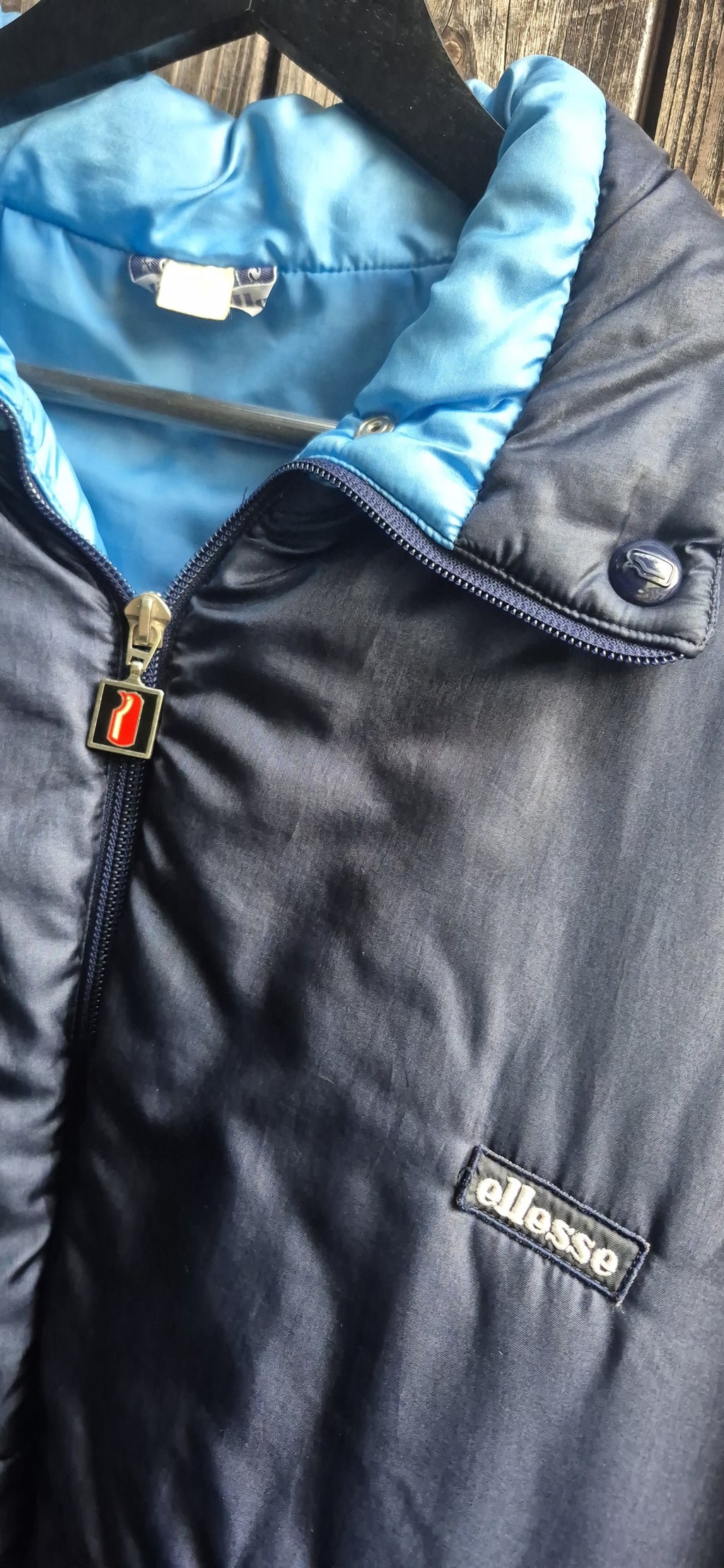 Ellesse Vintage Jacke Blau – Bild 2