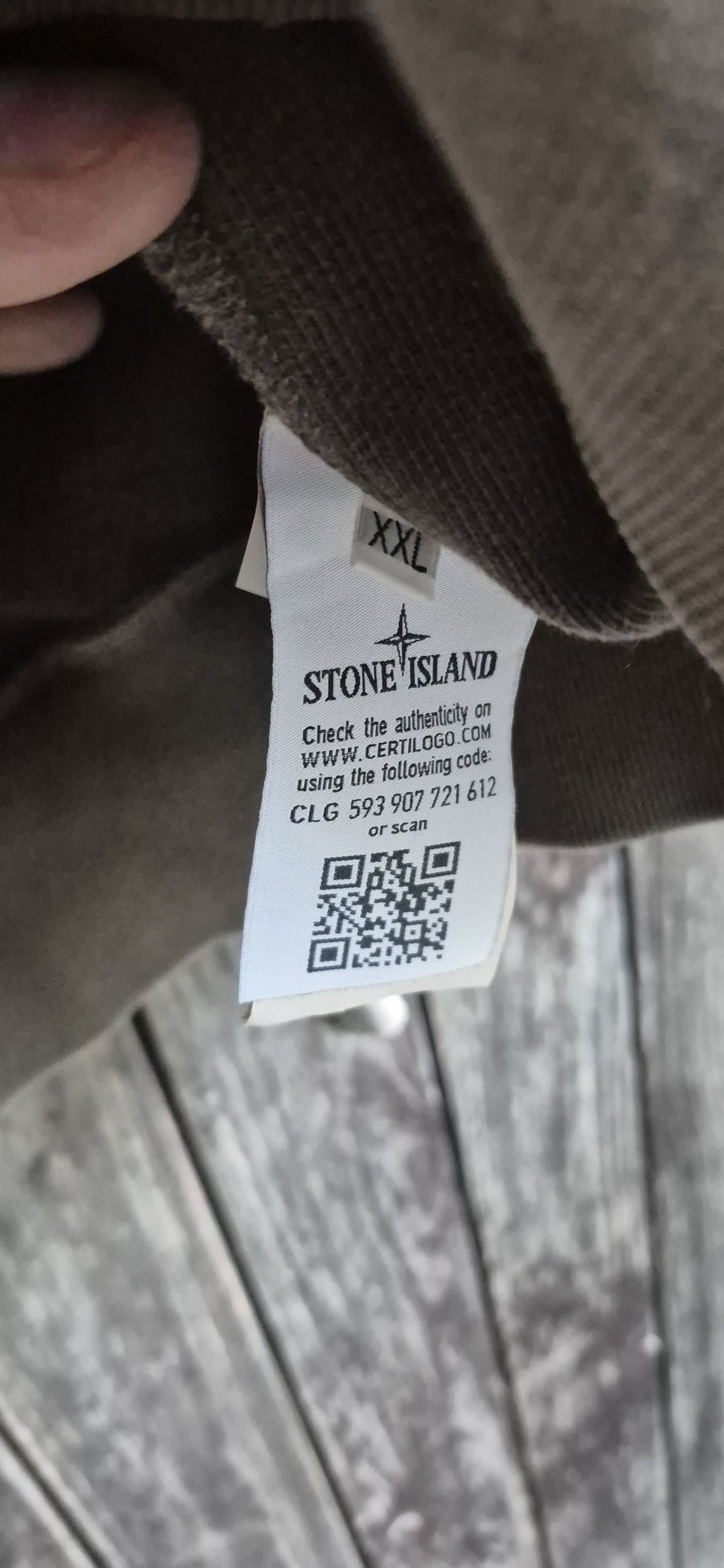 Stone Island Vintage Sweatshirt Taupe – Bild 4