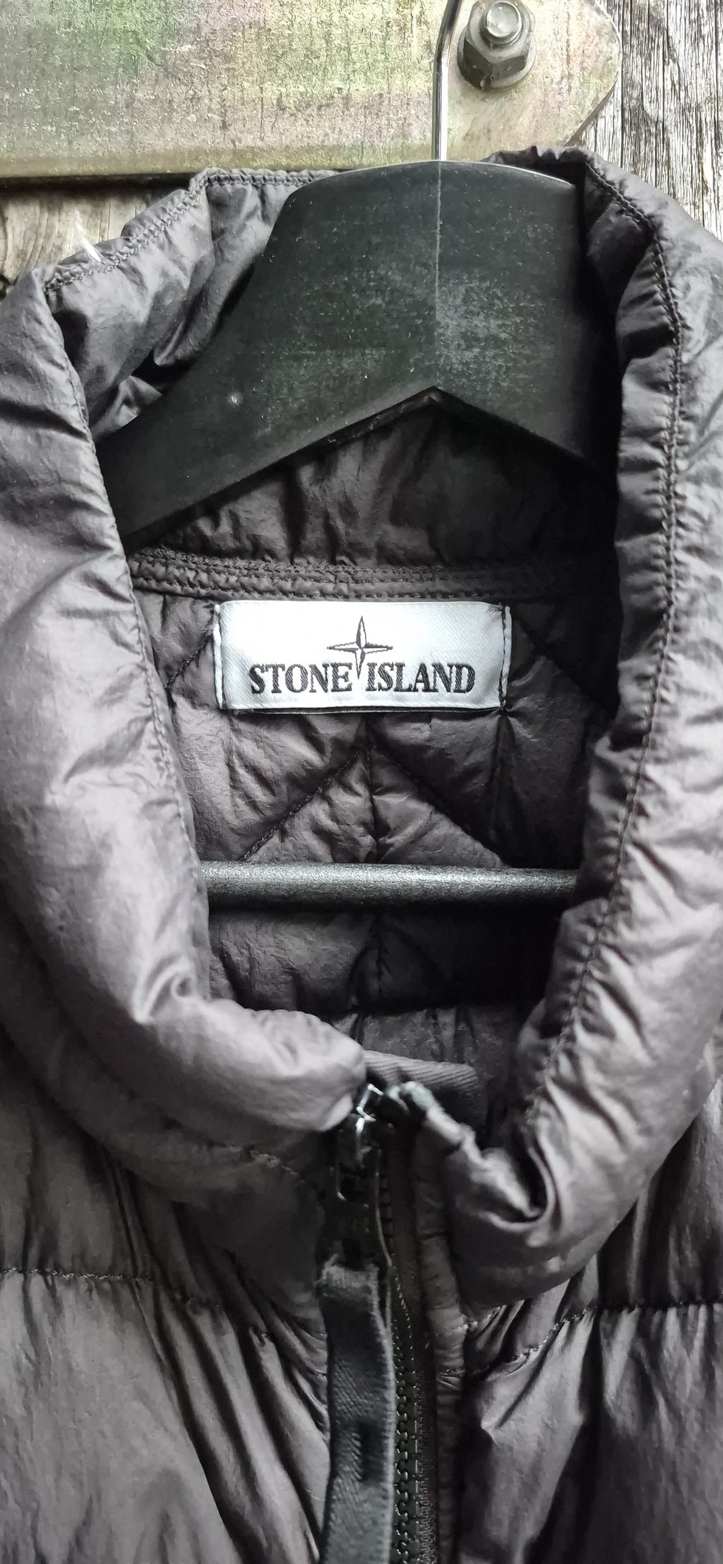 Stone Island Vintage Weste Schwarz – Bild 3