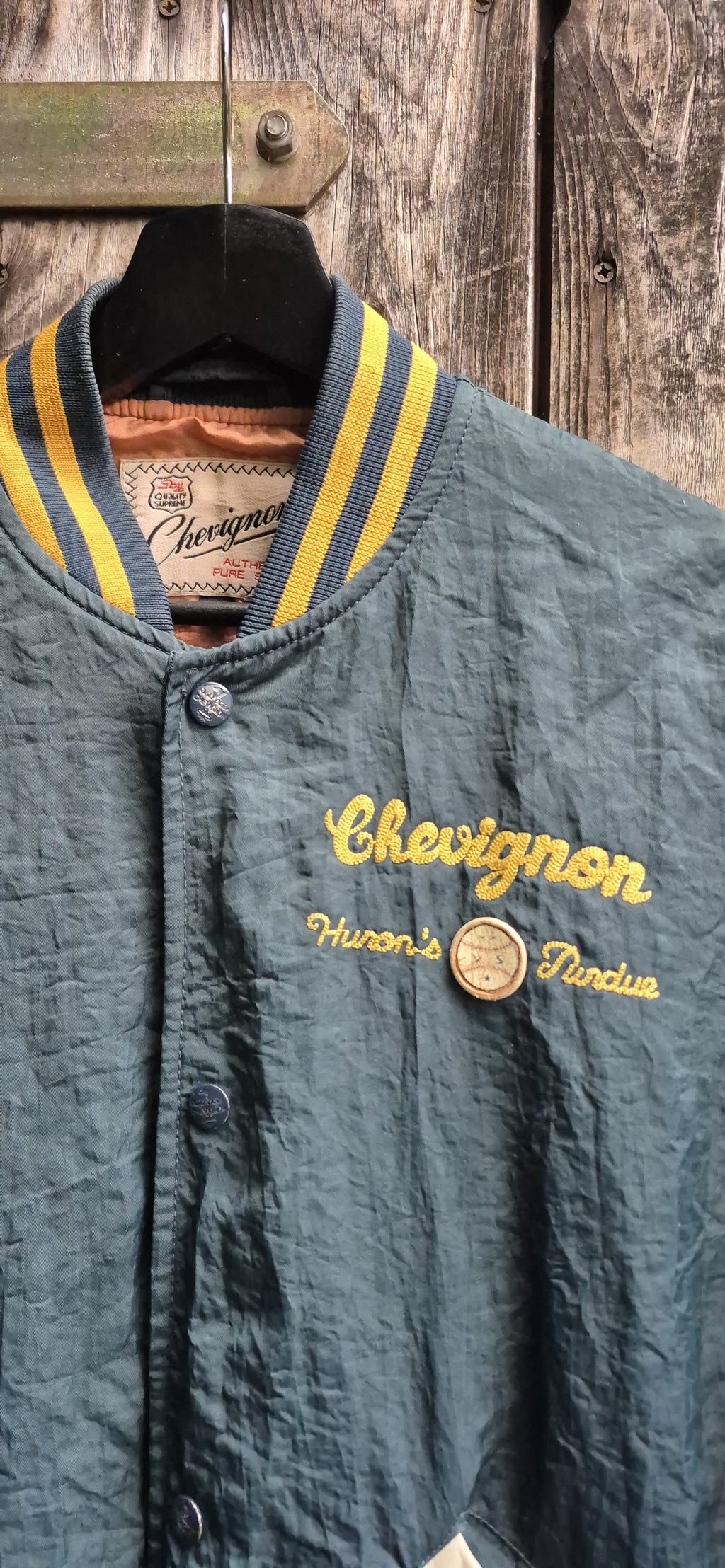 Chevignon Vintage Jacke Petrol – Bild 2