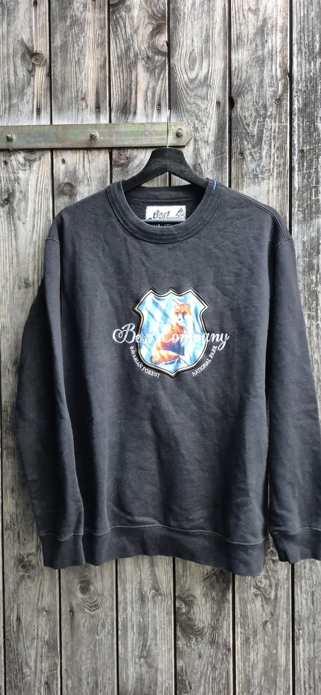 Best Company Vintage Sweatshirt Schwarz – Bild 1